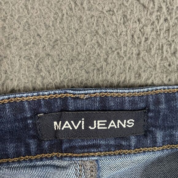 Mavi Jeans Mens 34x34 (Fits 31x32) Blue Jake Slim Fit Dark Wash Denim Stretch - Picture 3 of 15